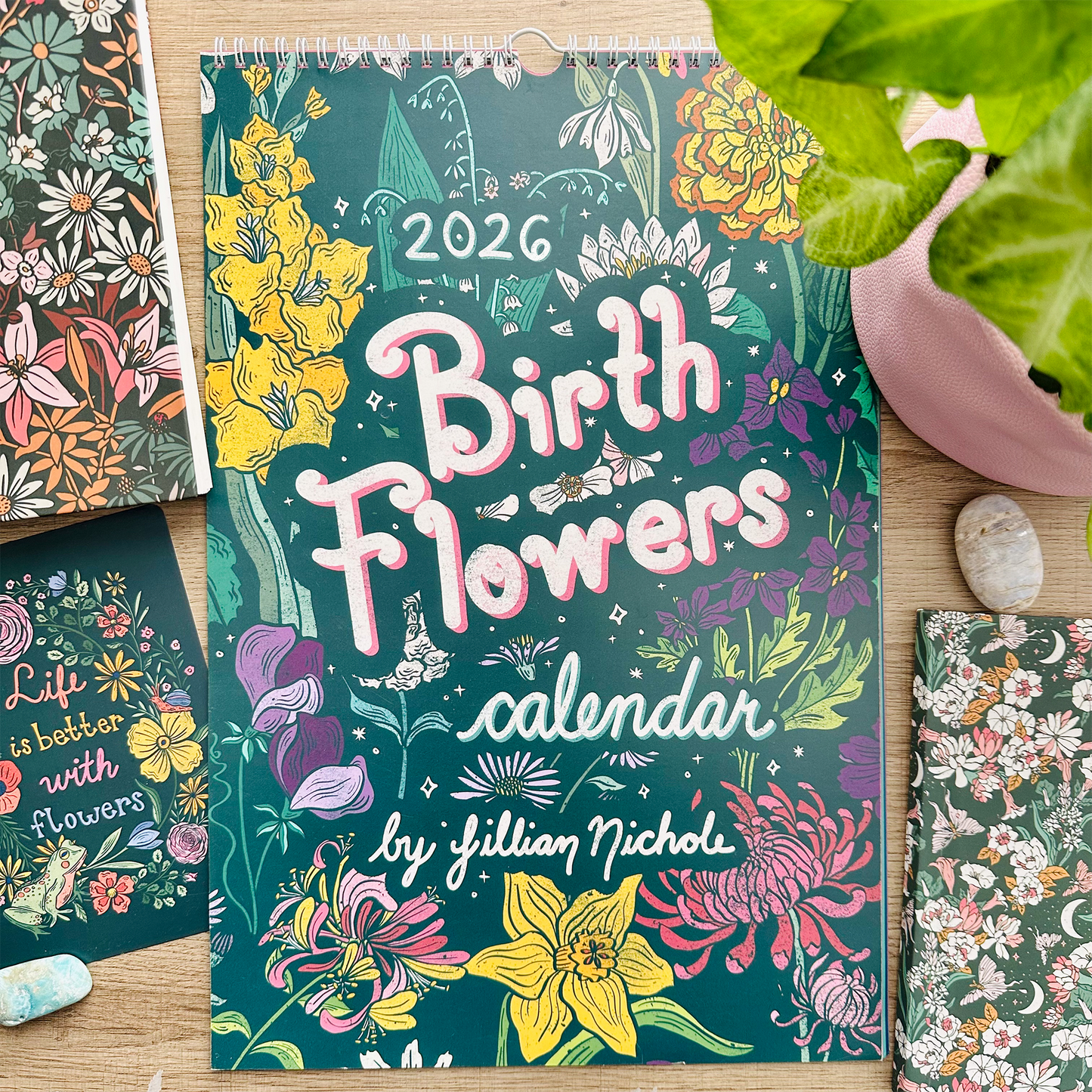 2026 Birth Flower Illustrated Wall Calendar