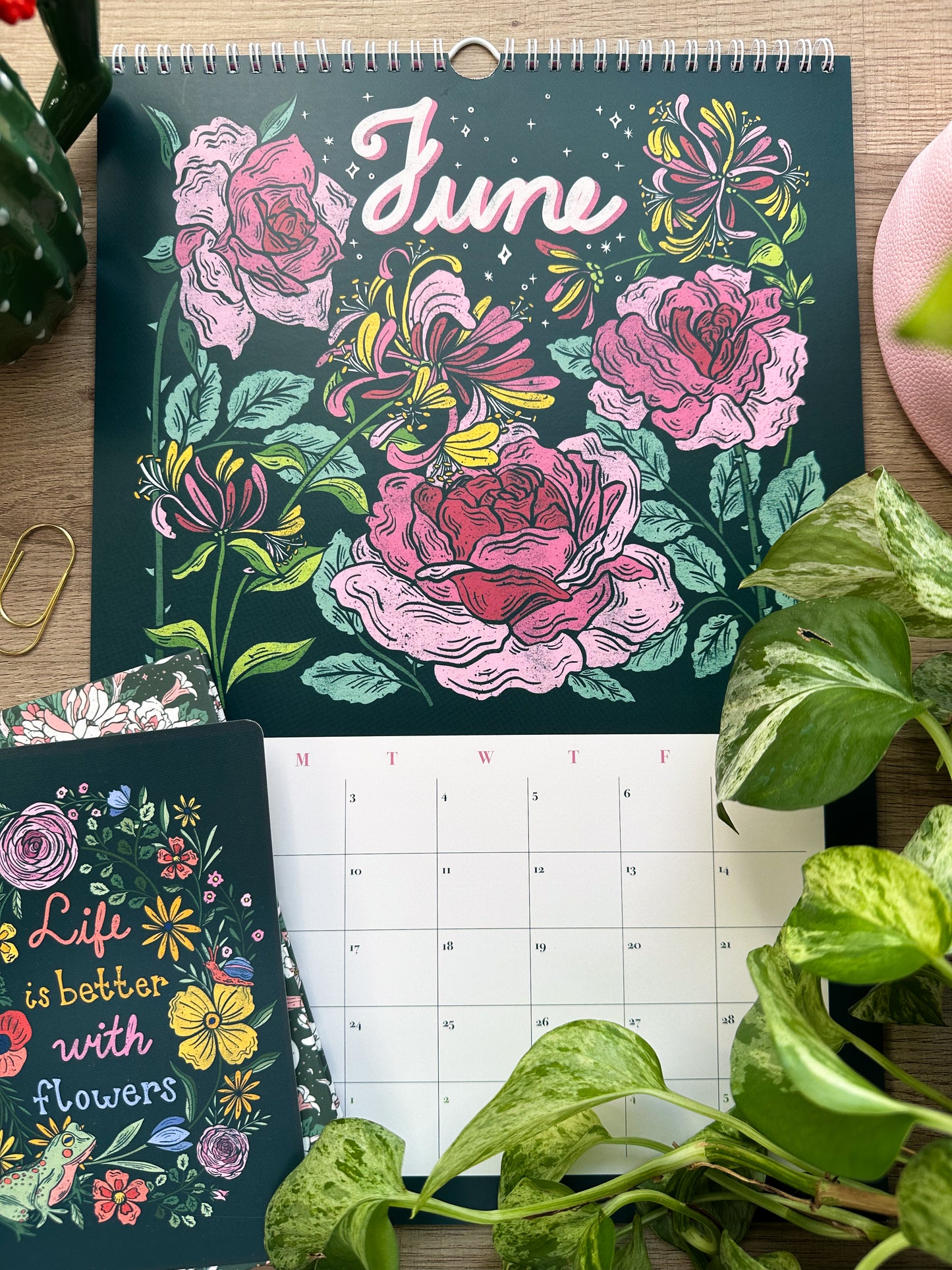 2026 Birth Flower Illustrated Wall Calendar
