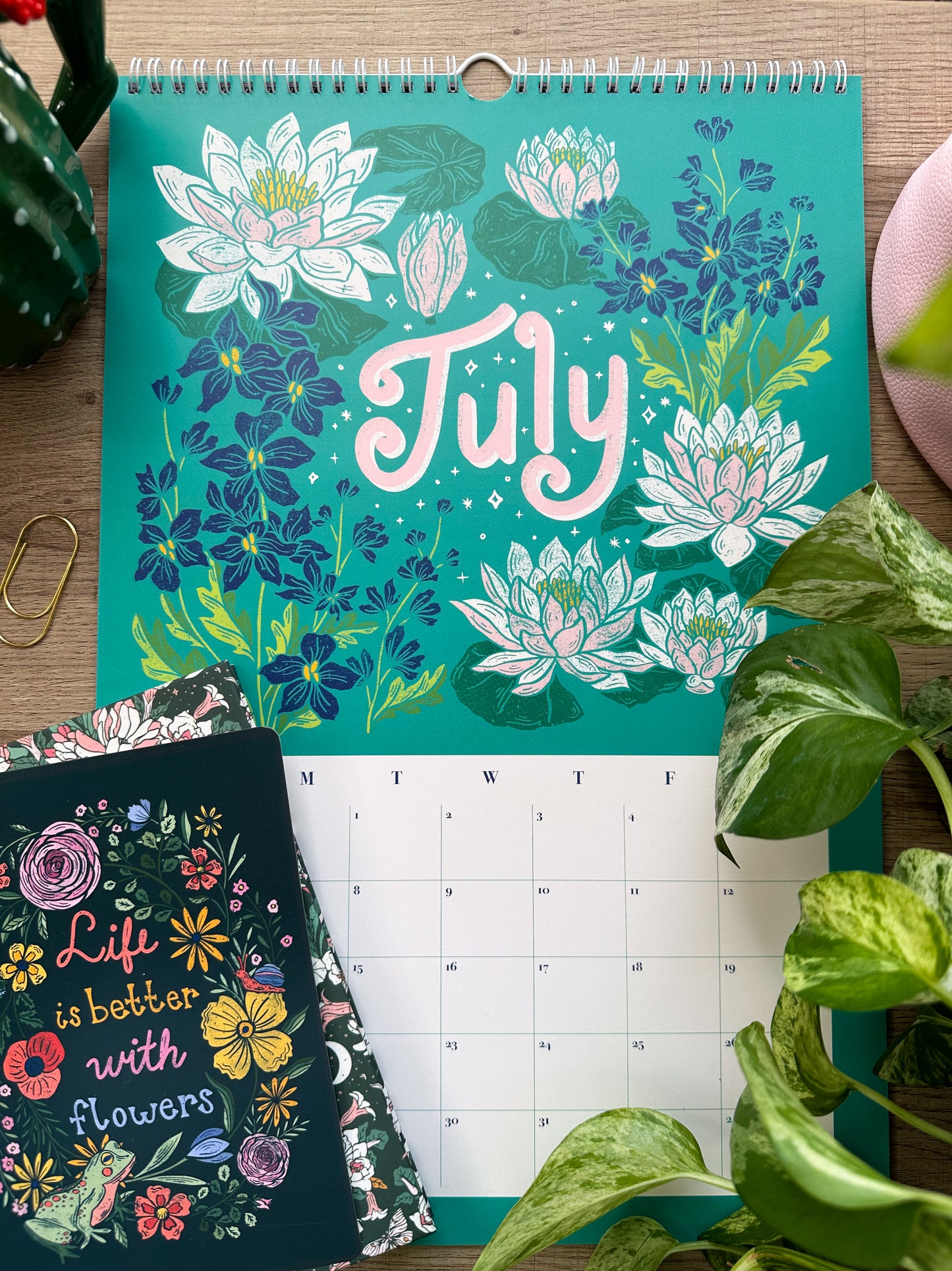2026 Birth Flower Illustrated Wall Calendar