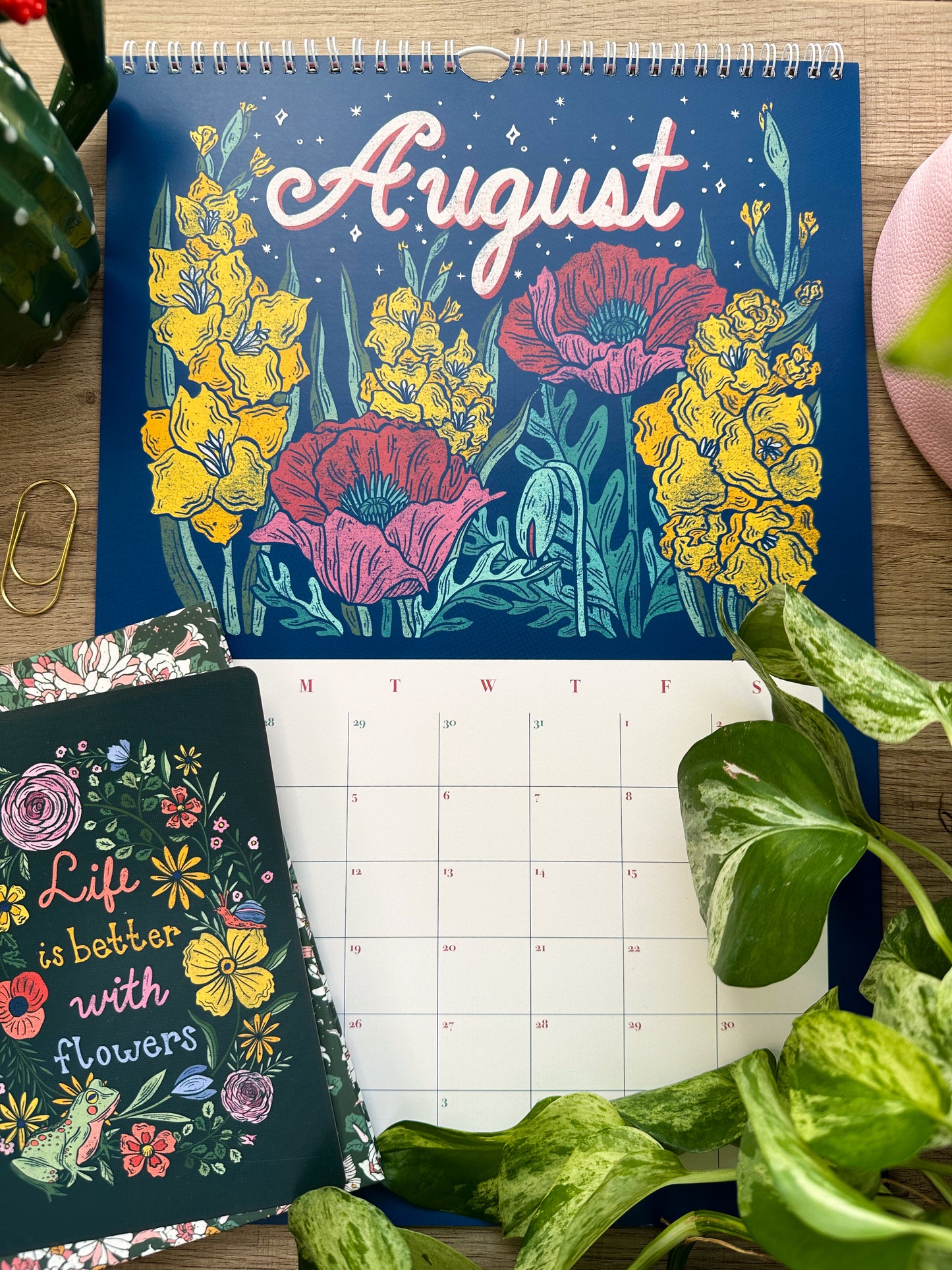 2026 Birth Flower Illustrated Wall Calendar