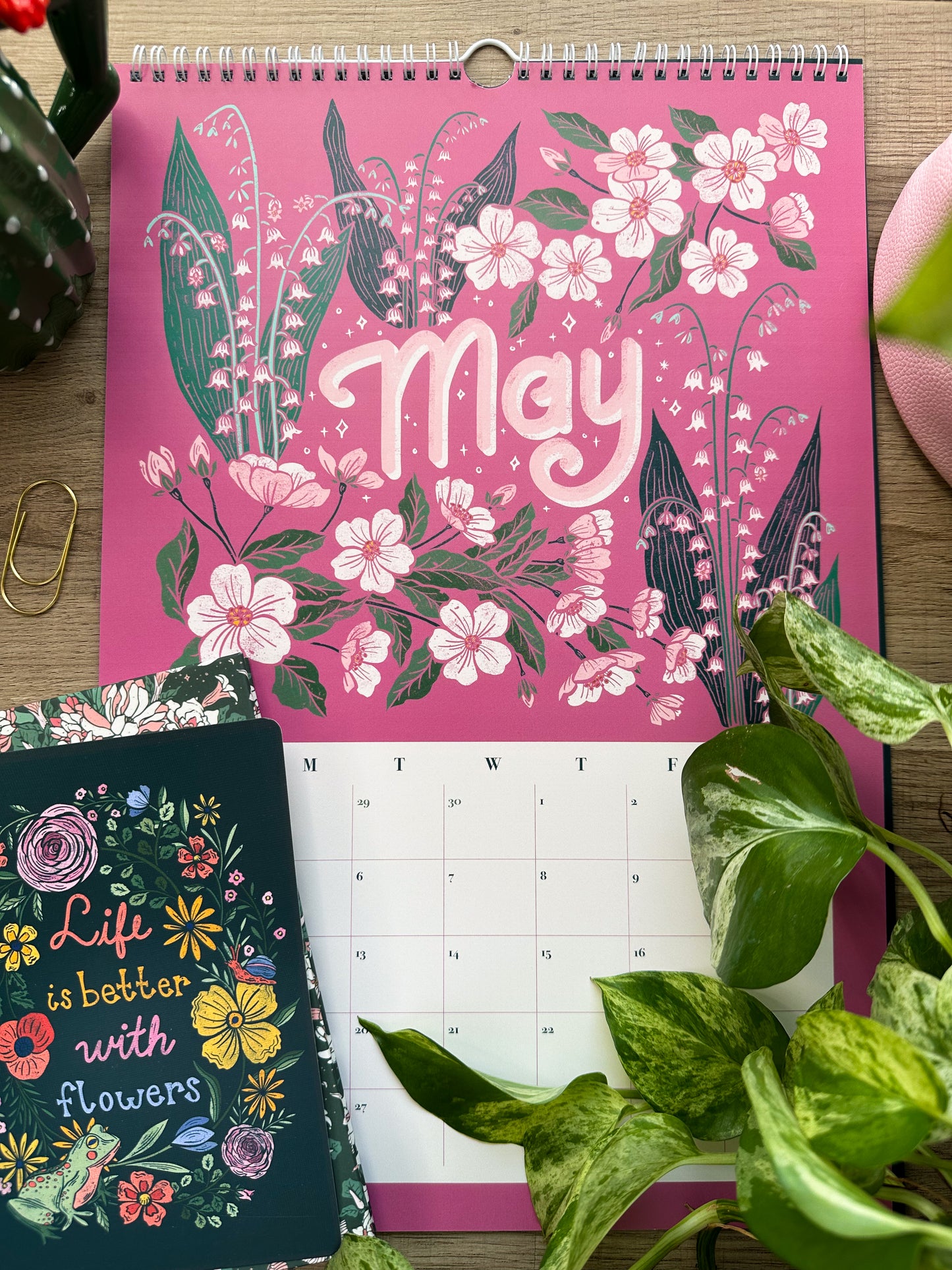 2026 Birth Flower Illustrated Wall Calendar