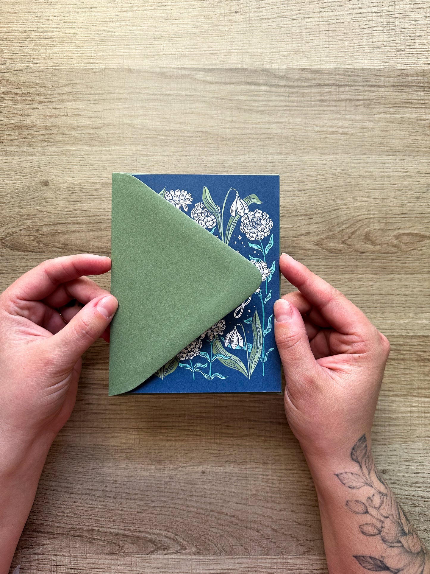 January Birth Flower Birthday Greeting Card
