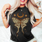 Luna Moth Shirt Celestial Tee Shirt Moon and Stars Shirt Mystical Clothing Luna Moth Whimsigoth Clothing Witchy Clothing Bug Shirt