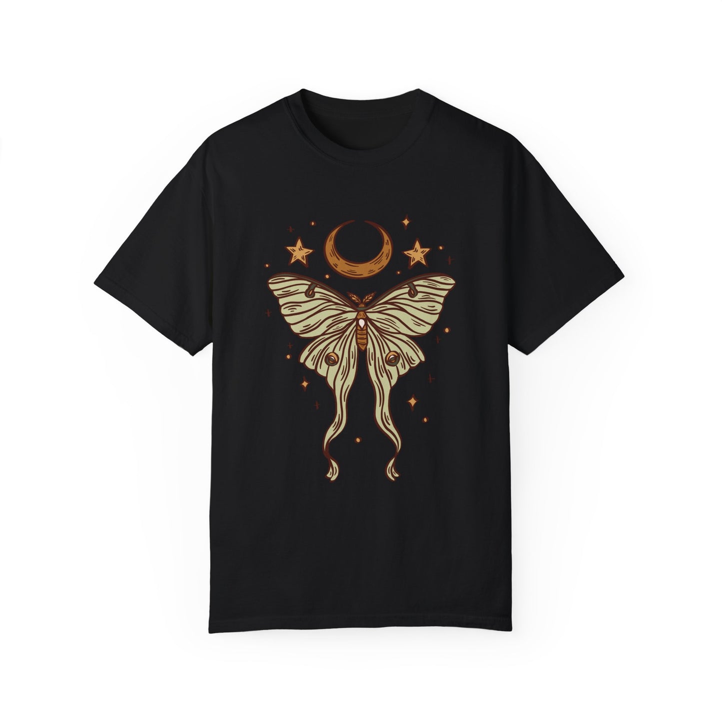 Luna Moth Shirt Celestial Tee Shirt Moon and Stars Shirt Mystical Clothing Luna Moth Whimsigoth Clothing Witchy Clothing Bug Shirt