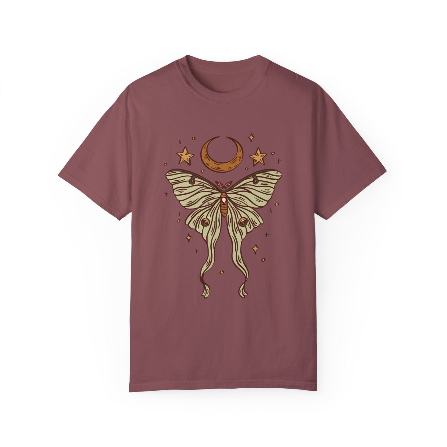 Luna Moth Shirt Celestial Tee Shirt Moon and Stars Shirt Mystical Clothing Luna Moth Whimsigoth Clothing Witchy Clothing Bug Shirt