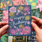 November Birth Flower Birthday Greeting Card