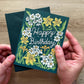 March Birth Flower Birthday Greeting Card