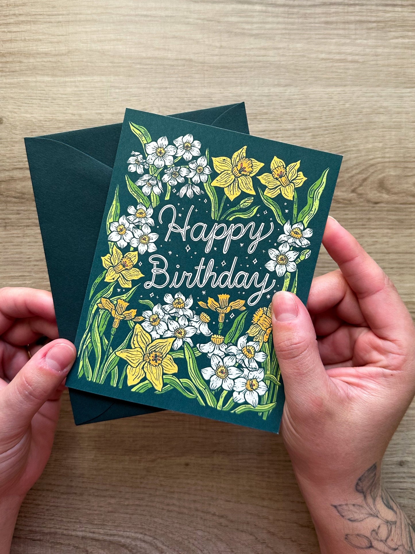 Set of 12 Birth Flower Birthday Greeting Cards - Each Month Included