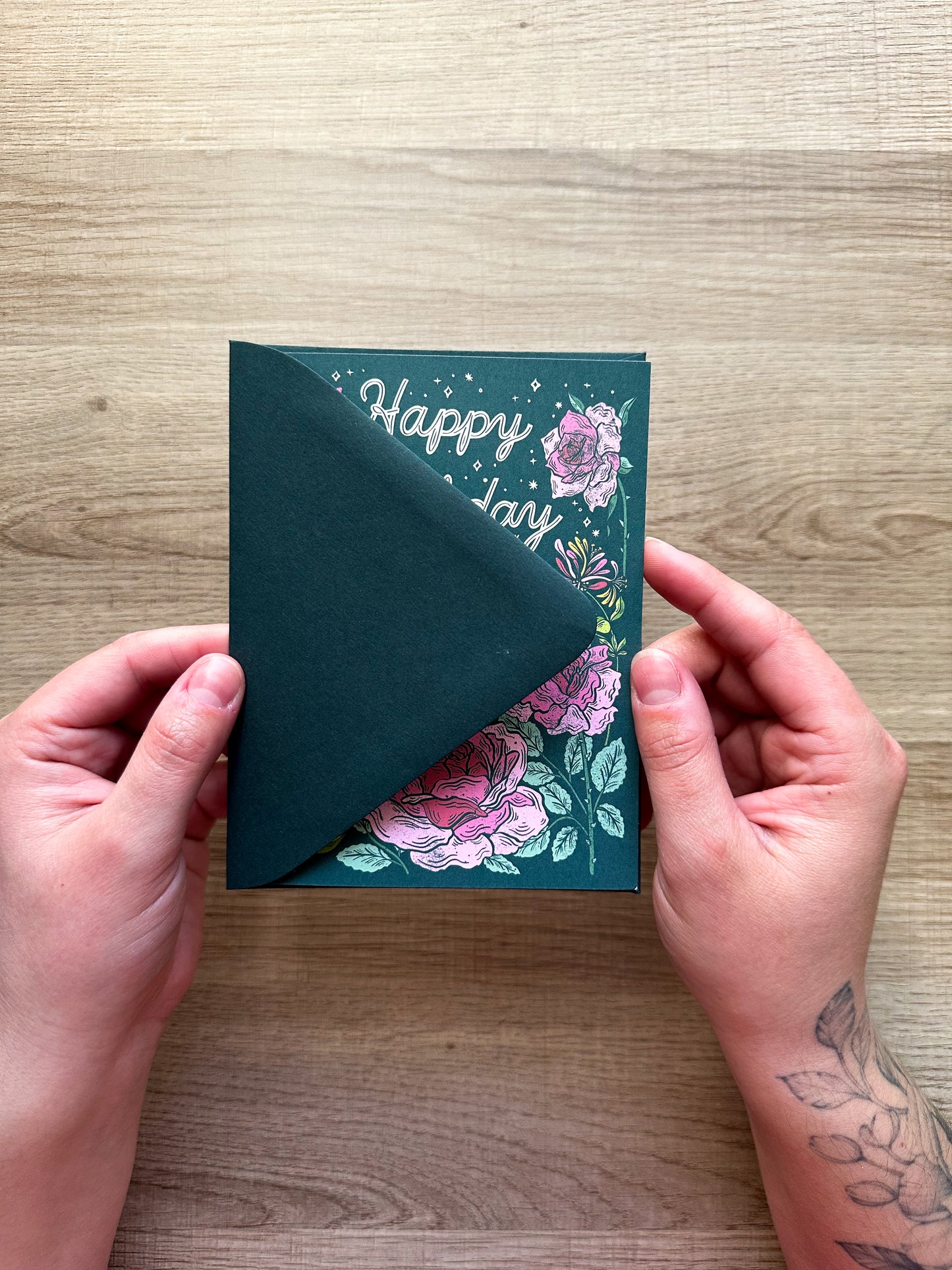 June Birth Flower Birthday Greeting Card