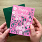 6 Birth Flower Birthday Greeting Cards Set # 2 - July - December Included