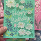 July Birth Flower Birthday Greeting Card