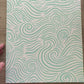 Abstract Wave Blank 8.5"x11" Sketchbook