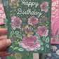 June Birth Flower Birthday Greeting Card