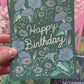 September Birth Flowers Birthday Greeting Card