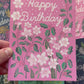 December Birth Flower Birthday Greeting Card